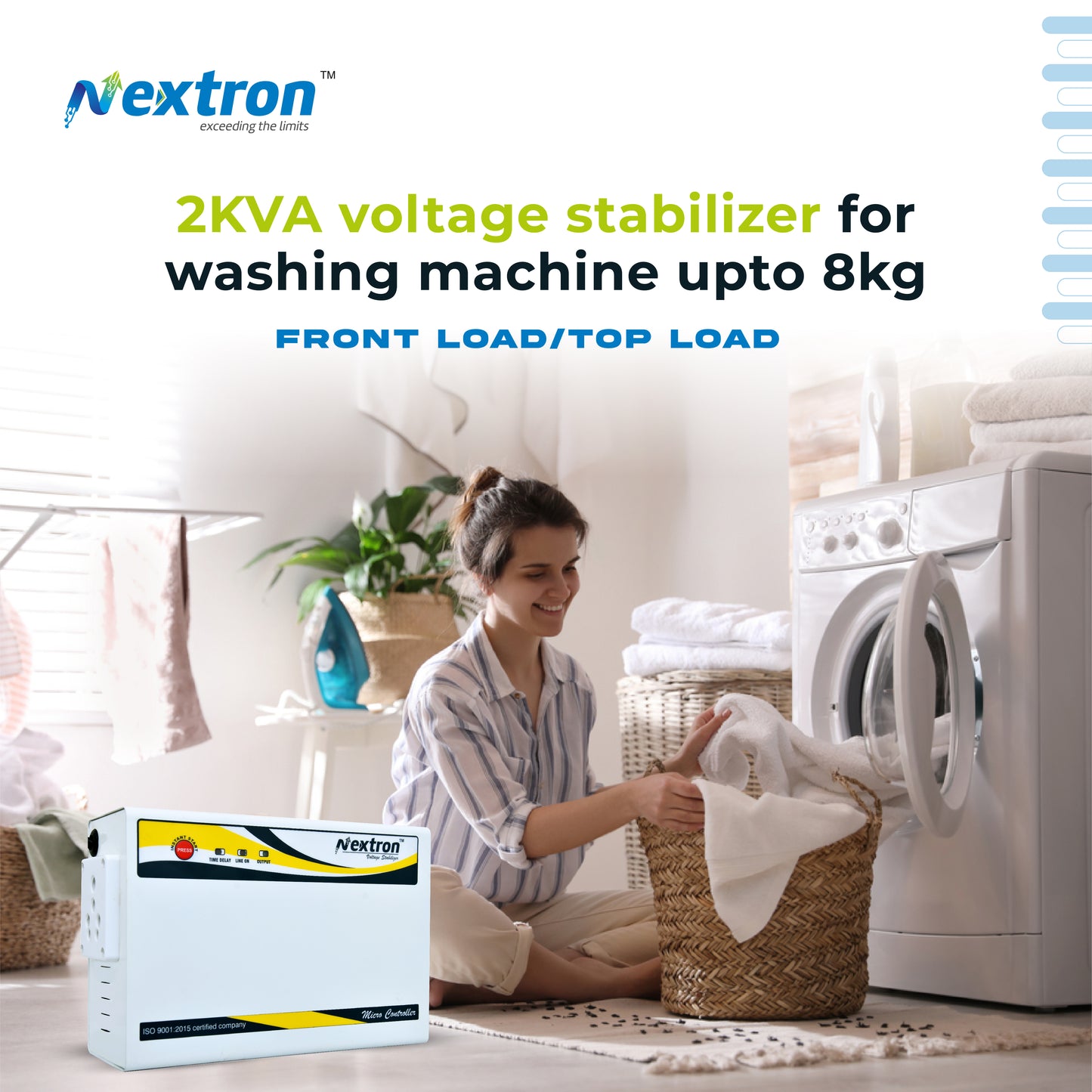 NEXTRON Voltage Stabilizer for Washing Machine | Tread Mill and Microwave Oven